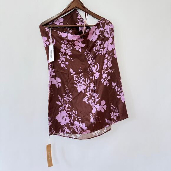 Reformation Womens Poppie Silk Mini Dress Kiana Size 10 NWT - Picture 4 of 6